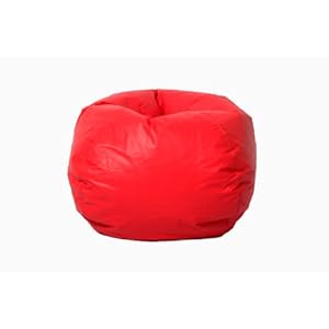 Comfort Research Classic Vinyl Bean Bag Red