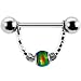 Handcrafted Mood Bead Nipple Ring