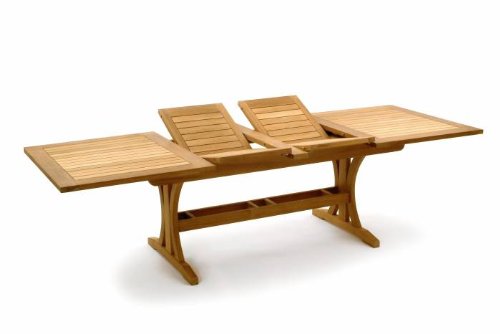 Belardo BRENTIS Ausziehtisch rechteckig 275 cm, Gartentisch Tisch aus Teakholz Reviews