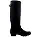 Womens Adjustable Back Tall Waterproof Winter Rain Wellies Wellington Boots - Black - 9 - 40 - CD0013