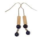Calcite Earrings 07 Dangle Lapis Blue Orange Stone Silver Plated Gemstone Crystal Healing Natural 2