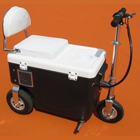 White 300 Watt Cruzin Cooler Scooter with FREE Seat & FREE Shipping