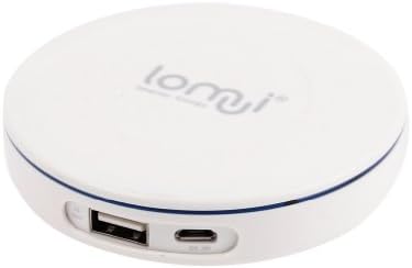 Lomui® 4400mAh Power Bank Portable Charger Backup External Battery Power Pack with Hiden USB Port for iPhone 5S, 5C, 5, 4S, 4, iPad Mini Retina, iPod (Apple Adapters Not Included), Samsung Galaxy S5, S4, S3, S2, Note 3, Note 2 and Most Other Android Smart Phones, Gopro Cameras, PS Vita and More Other Devices (White)