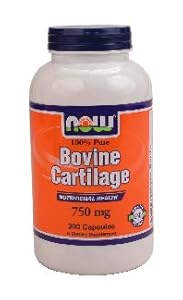 Now Foods Bovine Cartilage 750 mg - 300 Caps ( Multi-Pack)