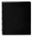 Black Bonded-Leather BI-DIRECTIONAL 200 capacity slide-in pocket albums with Memo - 5x7