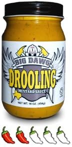 Big Dawg Drooling Mustard Sauce 16 Oz (Pack of 2)