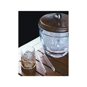 Grainware for William Bounds Teak Bar Cocktail Ice Bucket with Knob by Grainware for William Bounds