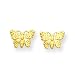 14k Butterfly Earrings
