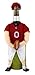 WINE BOTTLE WEAR Dress-Up For Wine Bottles - Football Player