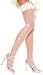 Leg Ave Women's Wedding Bell Sheer Stockings with Lace Top-Style #9019, White