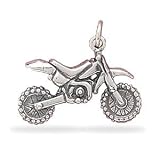 Dirt Bike Motorcycle Sterling silver Charm