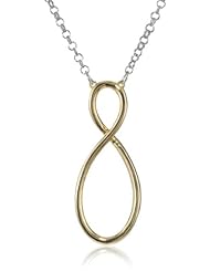 T Tahari "Essentials" Mixed Metal Figure 8 Pendant Necklace, 32"