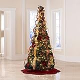 IMAGE OF Burgundy & Gold Pre-Decorated Pull-Up Tree - Improvements