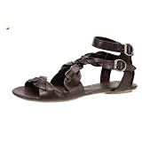 Bronx Ladies Peach Ankle Strap Sandal by Bronx