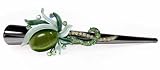 Green Stone Alligator Hair Clip Jewelry