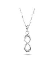 Sterling Silver Petite Infinity Necklace