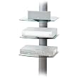 OmniMount TRIAP Adjustable 3 Shelf Wall System w/ Cable Management