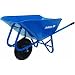 Jackson M6SNT 6 Cubic Foot Narrow Steel Tray Contractor Wheelbarrow With Front Braces & Steel Handles
