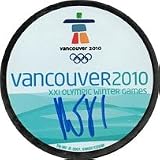 Roberto Luongo Autographed/Hand Signed 2010 Olympic Puck