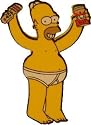 Homer Simpson Underwear Car Aerial Ball Antenna Topper.