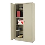 Alera 85106 5 Shelves/1 Fixed 36 by 18 by 72-Inch Quick-Assemble High Cabinet, Putty