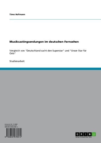 Musikcastingsendungen im deutschen Fernsehen: Vergleich von 