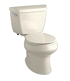 Kohler K-3657-U-47 Wellworth Classic Class Five Round Front Toilet with Insuliner Tank, Almond