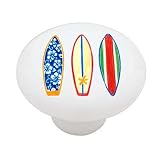 Surf Boards Decorative High Gloss Ceramic Drawer Knob