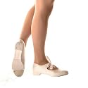 925 Bow Tie PU Tap Shoes