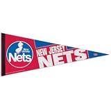 New Jersey Nets Official Logo Full Size Premium Pennant