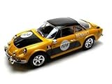 1971 Renault Alpine A110 Diecast Car 1/18 1600s #108 Yellow