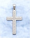 Small Cross In 14kt White Gold