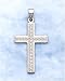 Small Cross In 14kt White Gold