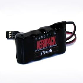Aeropack Receiver 270mAh NiCD FUT J, Flat by Hangar 9