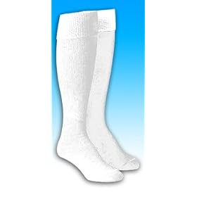 Adult White "Stopper" Soccer Socks