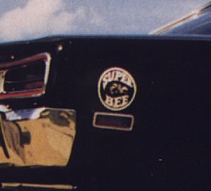 1968-70 Super Bee Circles, Pair (left & right) - BLACK