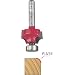 Freud 34-208 3/16-Inch Radius Rounding Over Router Bit with Solid Pilot - 1/4-Inch Shank