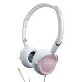 Pioneer DJ-Inspired SE-MJ21-HP EQ Headphones (White/Pink)