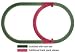 Lionel 12028 FasTrack Inner Passing Loop Track Pack