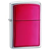 Kitchen & Housewares : Brushed Chrome, Red Anodized Aluminum (ZI685) Category: Anodized Aluminum Zippo Lighters