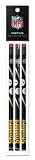 Pittsburgh Steelers 3 Pack Wood Pencil in Clear Bag with Header - NFL (12005-QUW)