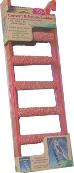 5 Step Ladder wAcrylic Frame-Med Birds(Penn Plax)