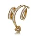 Diamond Slide Heart Pendant Spiral Design in 14K Solid Gold