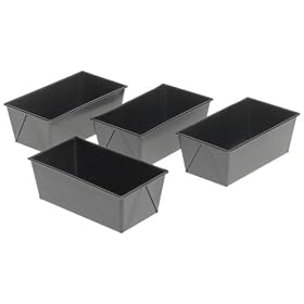 Chicago Metallic Professional Mini Loaf Pan, Set of 4