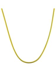 14 Karat Yellow Gold Oval Snake Chain (18 inch)
