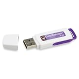 Kingston DataTraveler I - 4 GB USB 2.0 Flash Drive DTI/4GBET (White/Purple) [Amazon Frustration-Free Packaging]