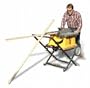 DEWALT DW744SB Heavy-Duty 10-Inch Portable Table Saw with Stand, Out Feed Support and Extra Blade