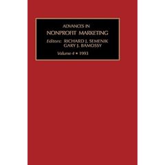 ADV IN NONPROFIT MARKETING (Advances in Nonprofit Marketing)