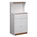 Kitchen & Housewares : 2 door and 1 Drawer Microwave Cart - White