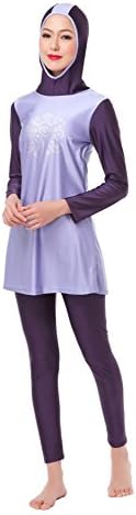 Ybudu Women' Full Cover Muslim Swimwear Modest Burkini Swimsuit Islamic Swimming Costumes